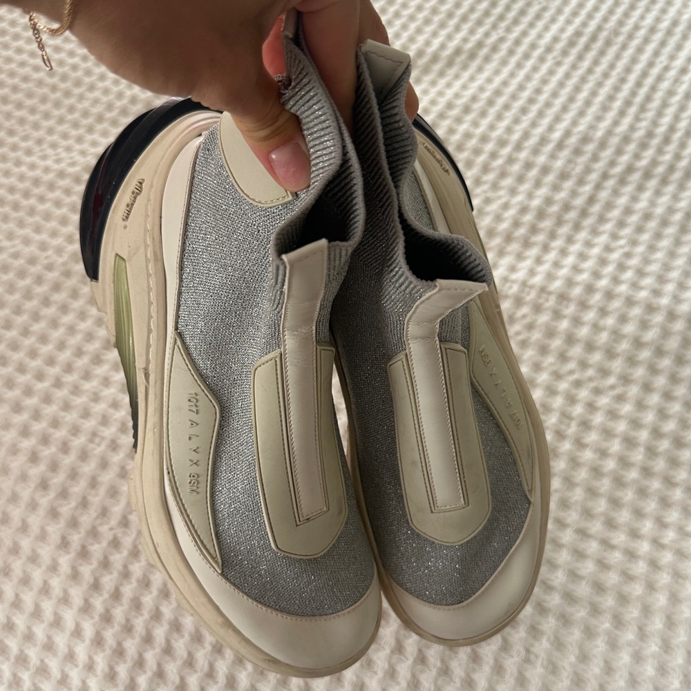 Alyx Gray and Cream Slip-On Sneakers